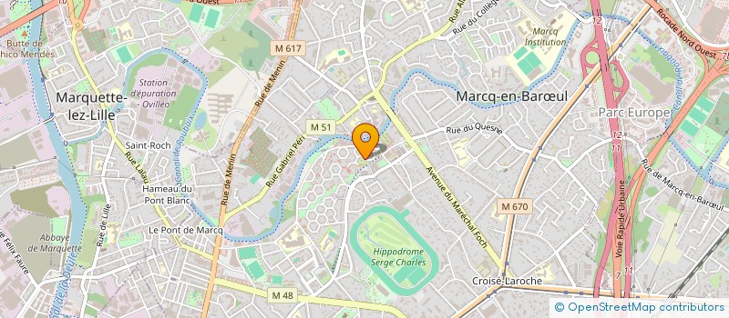 localisation de l'entreprise MDRA à MARCQ-EN-BARŒUL