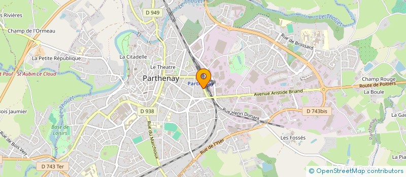 localisation de l'entreprise MDRH FORMATION  PARTHENAY