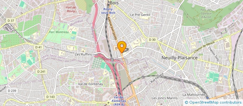localisation de l'entreprise MDS à ROSNY-SOUS-BOIS