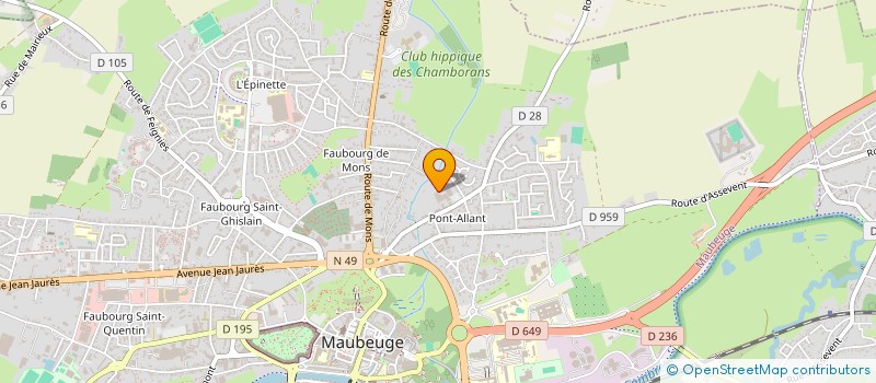 localisation de l'entreprise MDS CONSTRUCT  MAUBEUGE
