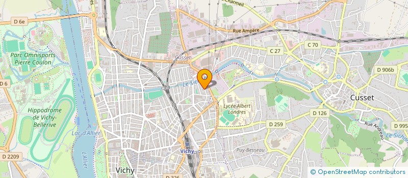 localisation de l'entreprise MDS ECHAFAUDAGE à VICHY