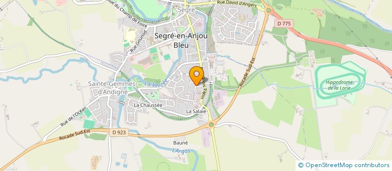 localisation de l'entreprise MDS IMMOBILIER à SEGRE-EN-ANJOU BLEU