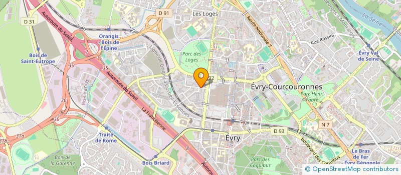 localisation de l'entreprise MDS TRANSPORT à EVRY-COURCOURONNES