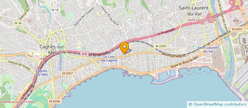 localisation de l'entreprise MDS TRAVEL à CAGNES-SUR-MER