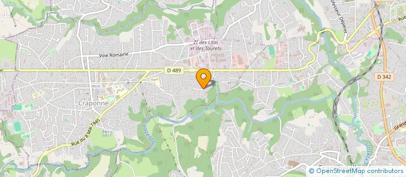 localisation de l'entreprise MDSI  CRAPONNE