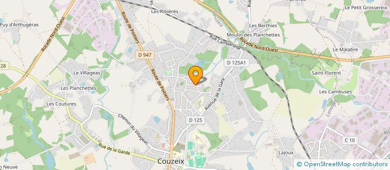 localisation de l'entreprise MDSL IMMOBILIER à COUZEIX