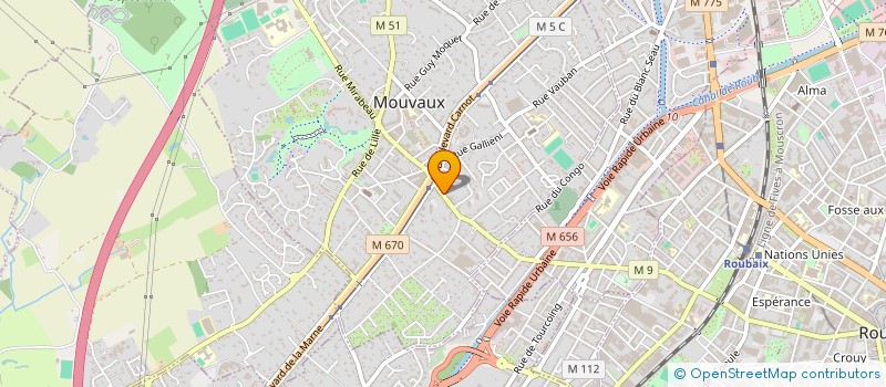 localisation de l'entreprise MDSV à MOUVAUX