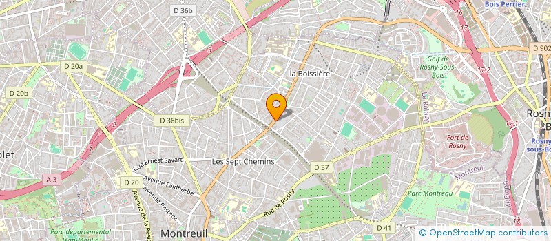 localisation de l'entreprise MDT à MONTREUIL