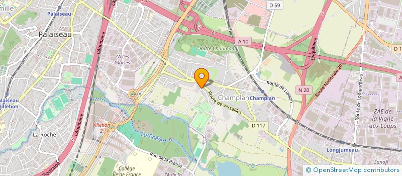 localisation de l'entreprise MDT 91  CHAMPLAN