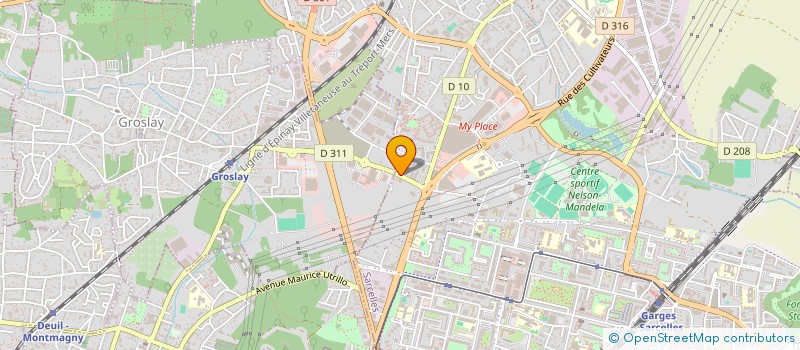 localisation de l'entreprise MDT TENDANCES  SARCELLES