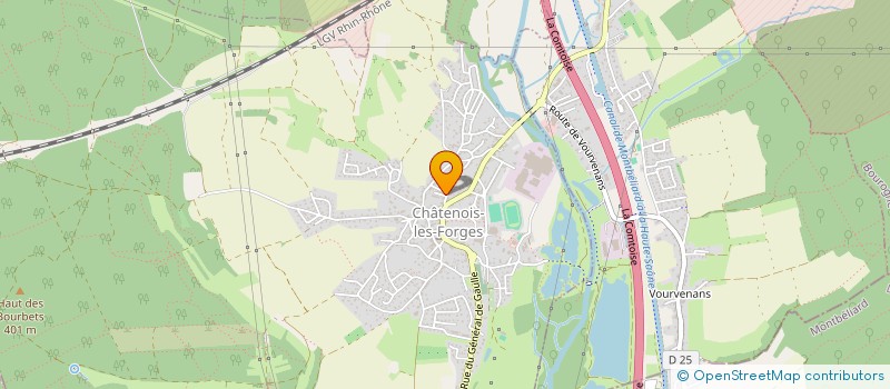 localisation de l'entreprise MDT TRANSPORT à CHATENOIS-LES-FORGES