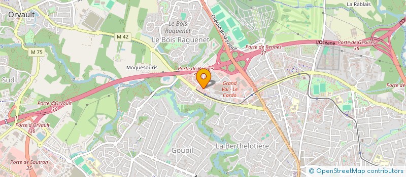 localisation de l'entreprise MDTO à ORVAULT