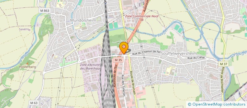 localisation de l'entreprise MDUT INVEST à MUNDOLSHEIM