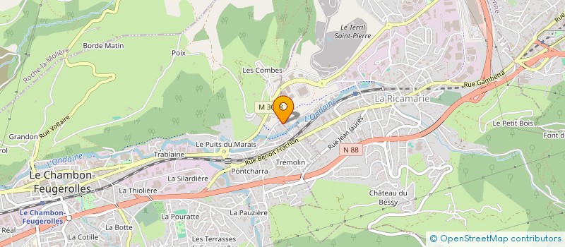 localisation de l'entreprise MDV à LA RICAMARIE