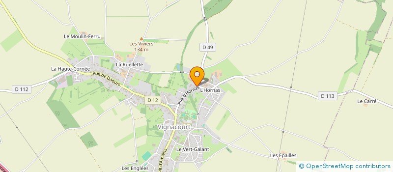 localisation de l'entreprise MDV à VIGNACOURT