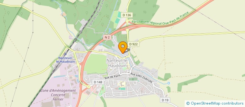 localisation de l'entreprise MDV CONCEPT  NANTEUIL-LE-HAUDOUIN