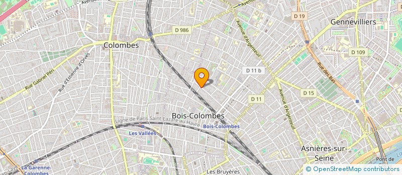 localisation de l'entreprise MDV FINANCES à BOIS COLOMBES