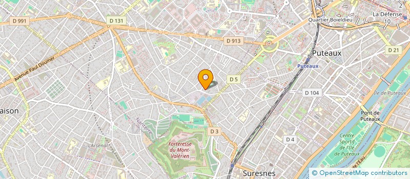 localisation de l'entreprise MDV2  NANTERRE