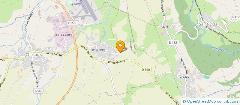 localisation de l'entreprise MDVE à CHASPUZAC