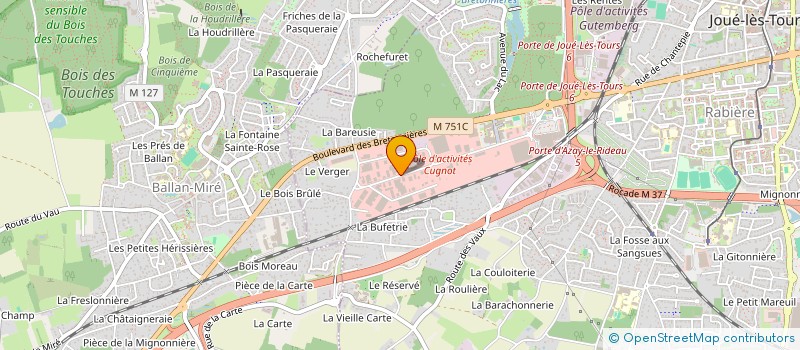 localisation de l'entreprise MDVH  JOUE-LES-TOURS