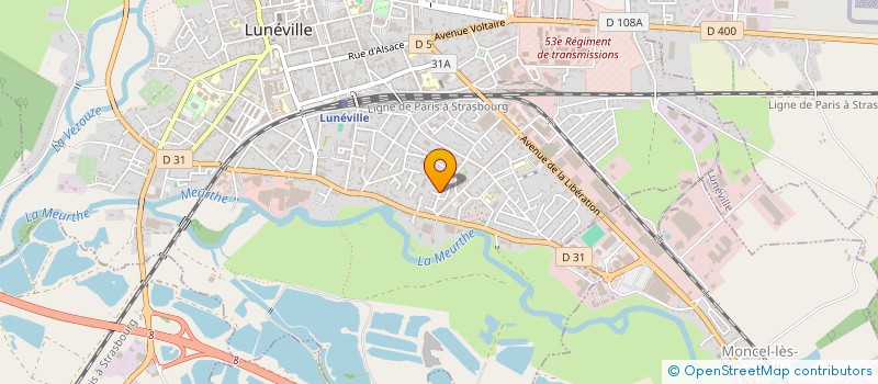 localisation de l'entreprise MDW  LUNEVILLE