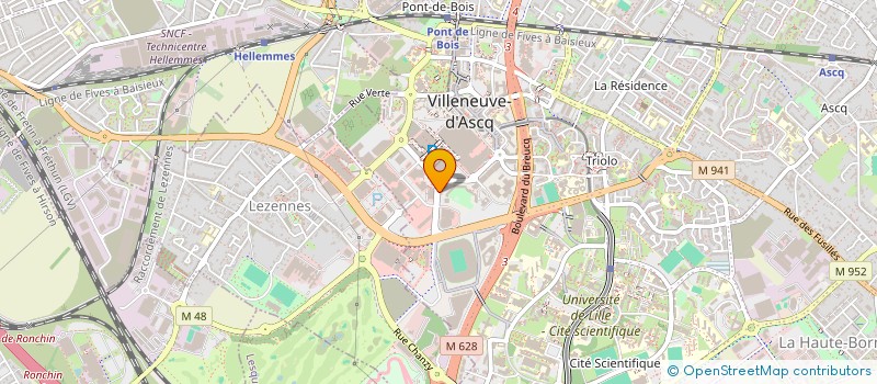 localisation de l'entreprise MDW AUDITION à VILLENEUVE-D'ASCQ