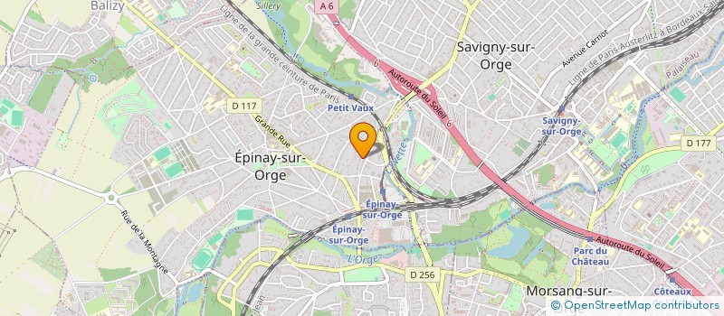 localisation de l'entreprise MDX PROJETS  EPINAY-SUR-ORGE