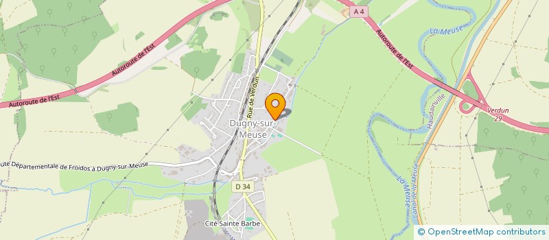 localisation de l'entreprise MDZ AGRIMMO à DUGNY-SUR-MEUSE