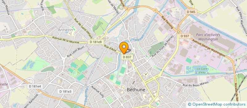 localisation de l'entreprise MDZ - EXPERTISE ET CONSEILS à BETHUNE