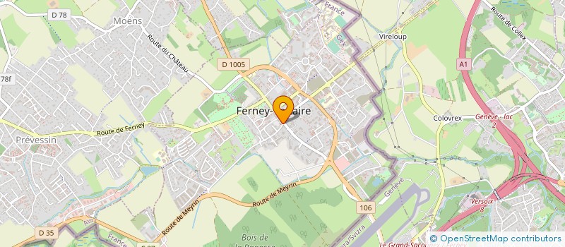 localisation de l'entreprise ME.AS à FERNEY-VOLTAIRE