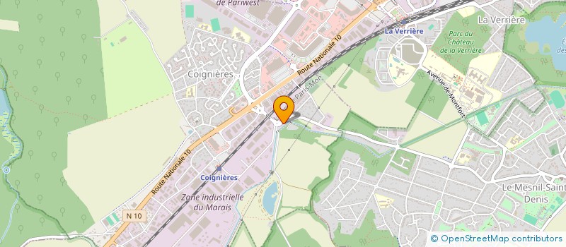 localisation de l'entreprise ME BTP à COIGNIERES