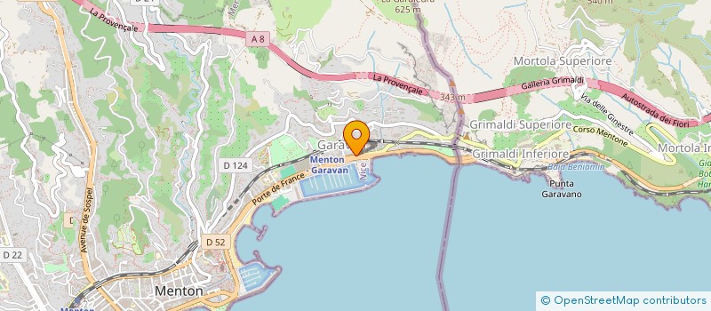 localisation de l'entreprise ME.CA. SAS SERVICE RAPIDE à MENTON