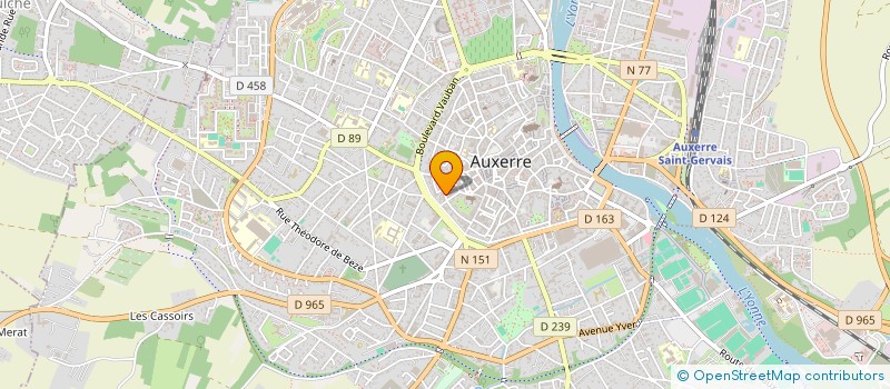 localisation de l'entreprise ME DEPOIVRE ALEXIS ET MME CLEMENT FANNY à AUXERRE