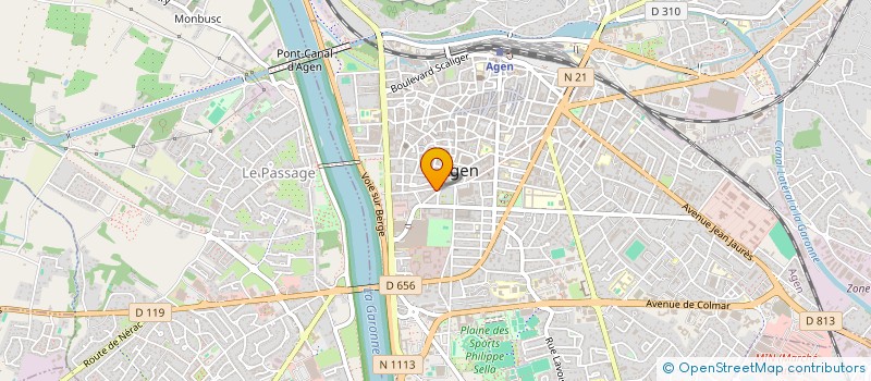 localisation de l'entreprise ME DOMINIQUE LAUZIN-ROY ET ME CLEMENCE ESCAFFRE, NOTAIRES ASSOCIES ASSOCIES D'UNE SCP TITULAIRE D'UN OFFICE NOTARIAL  AGEN