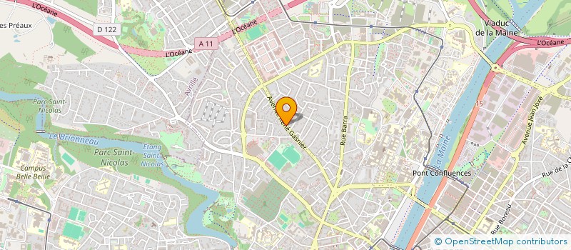 localisation de l'entreprise ME-GA CONSEIL à ANGERS