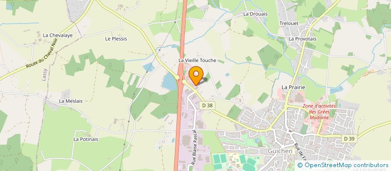 localisation de l'entreprise ME GUILLAUME DE POULPIQUET-GATIEN PINGUET ET OLIVIER BRANELLEC, NOTAIRES ASSOCIES, OFFICE DES VALLONS DE VILAINE  GUICHEN