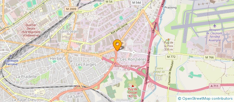 localisation de l'entreprise ME HOLDING  CLERMONT-FERRAND