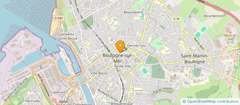 localisation de l'entreprise ME HOLDING  BOULOGNE-SUR-MER