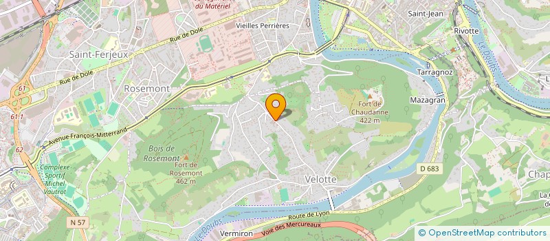 localisation de l'entreprise ME IMMO  BESANCON