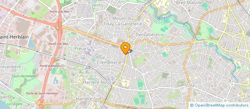 localisation de l'entreprise ME INVEST à SAINT-HERBLAIN