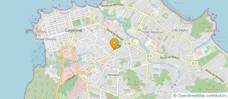 localisation de l'entreprise ME MO TOU CHO  CAYENNE