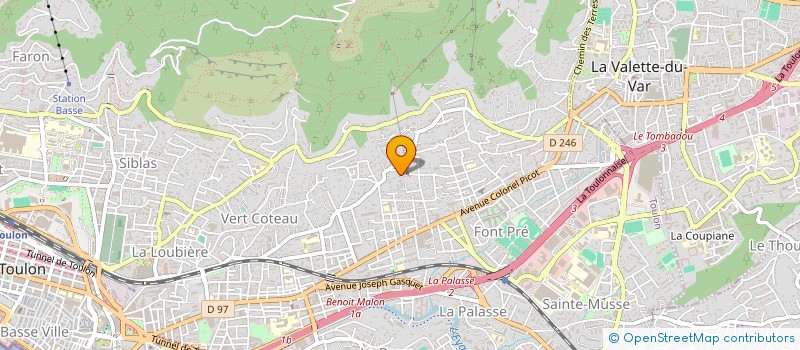 localisation de l'entreprise ME-N-U  TOULON