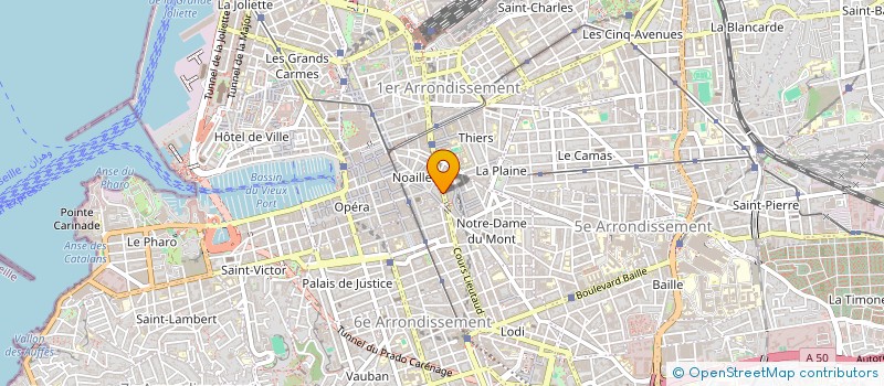 localisation de l'entreprise ME PATRICK GALY, OLIVIER DE GOLBERY ET JULIEN ESCUDIER, HUISSIERSS DE JUSTICE ASSOCIES à MARSEILLE