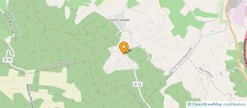 localisation de l'entreprise ME VALLAURIS  LE PUY-SAINTE-REPARADE