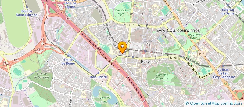 localisation de l'entreprise ME.VE.CO.BAT à EVRY-COURCOURONNES