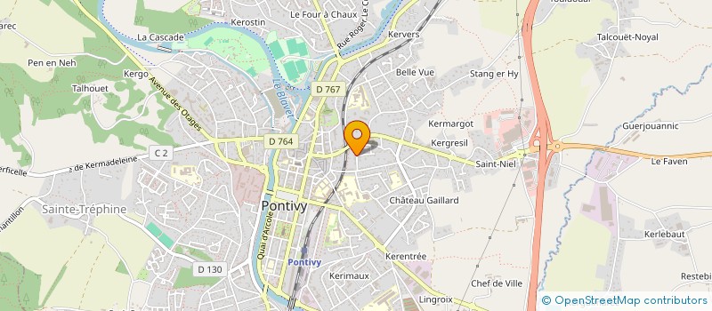 localisation de l'entreprise ME ZY ME LHIOR  PONTIVY