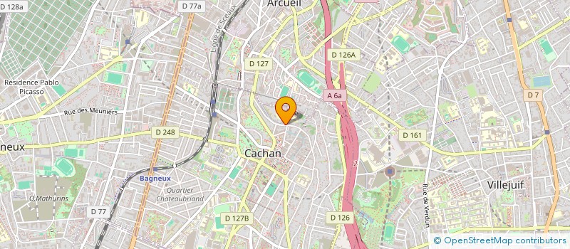 localisation de l'entreprise ME2L  CACHAN