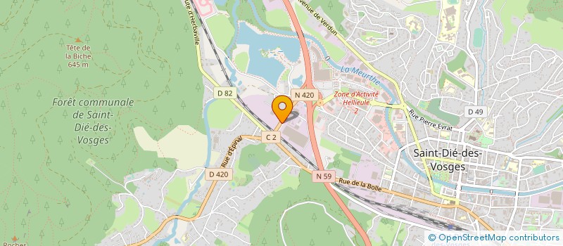 localisation de l'entreprise MEA FRANCE  SAINT-DIE-DES-VOSGES