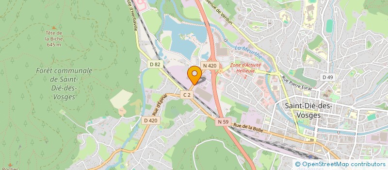 localisation de l'entreprise MEA INDUSTRIES  SAINT-DIE-DES-VOSGES