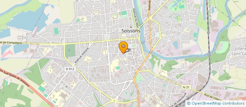 localisation de l'entreprise MEABAN 2 à SOISSONS